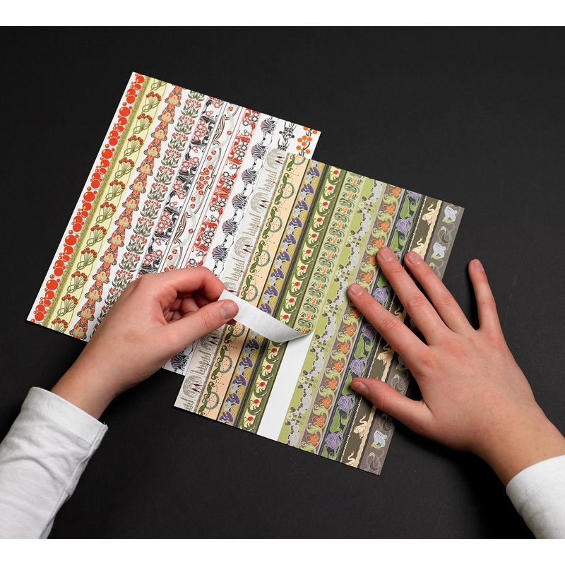 Pepin Label, Sticker & Tape Book – Art Nouveau