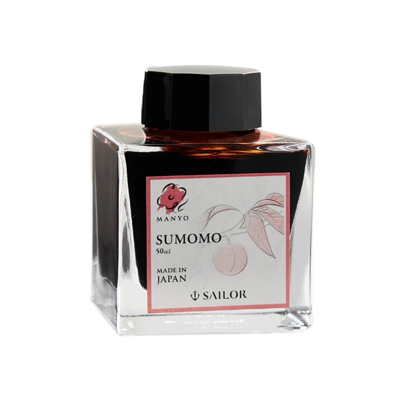 Sailor Manyo Sumomo Ink Bottle, Red – 50ml
