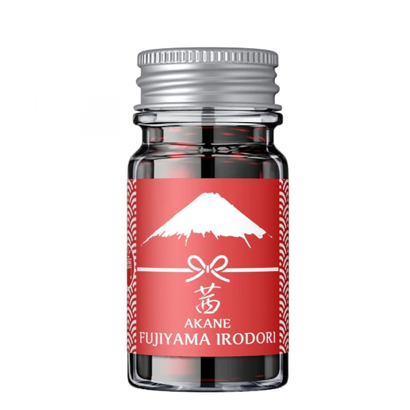 Teranishi Fujiyama Irodori Akane Ink Bottle, Red – 12ml
