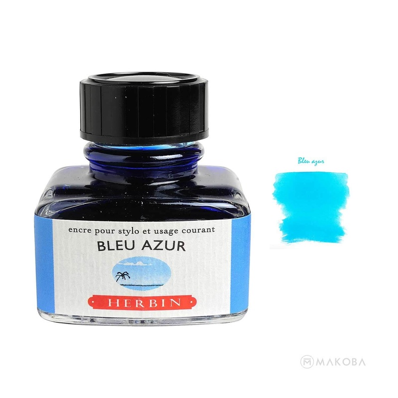 J. Herbin Bleu Azur Ink Bottle – 30ml
