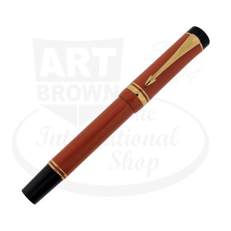 Preowned Parker Duofold Foutain Pen Special Edition Orange