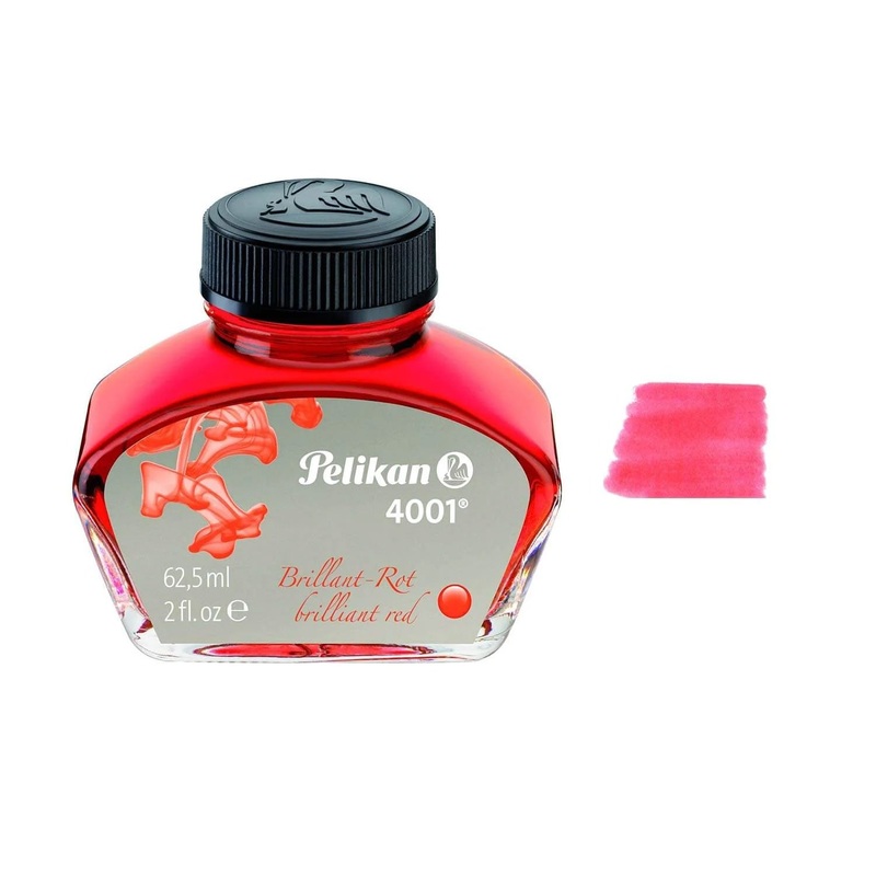 Pelikan 4001 Ink, Brilliant Red – 62.5ml
