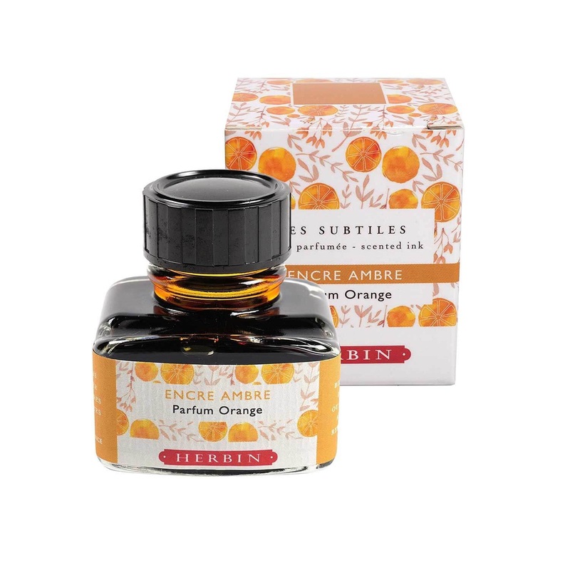 J. Herbin Scented Encre Ambre Ink Bottle, Orange – 30ml
