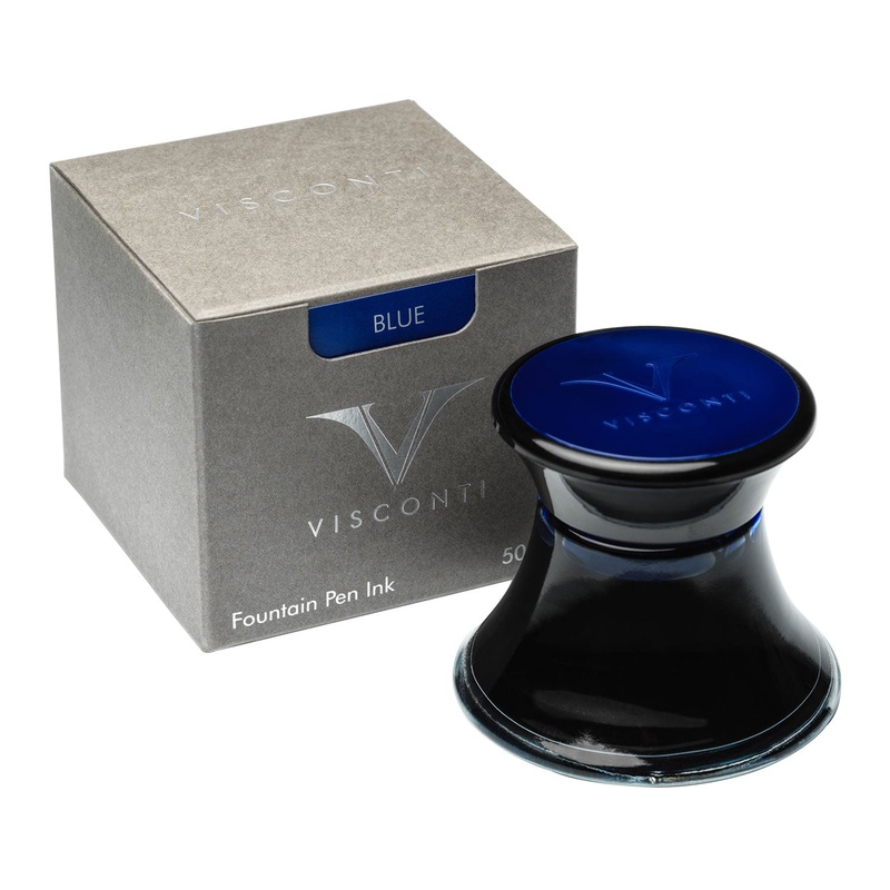Visconti Glass Inkwell, Blue – 50ml