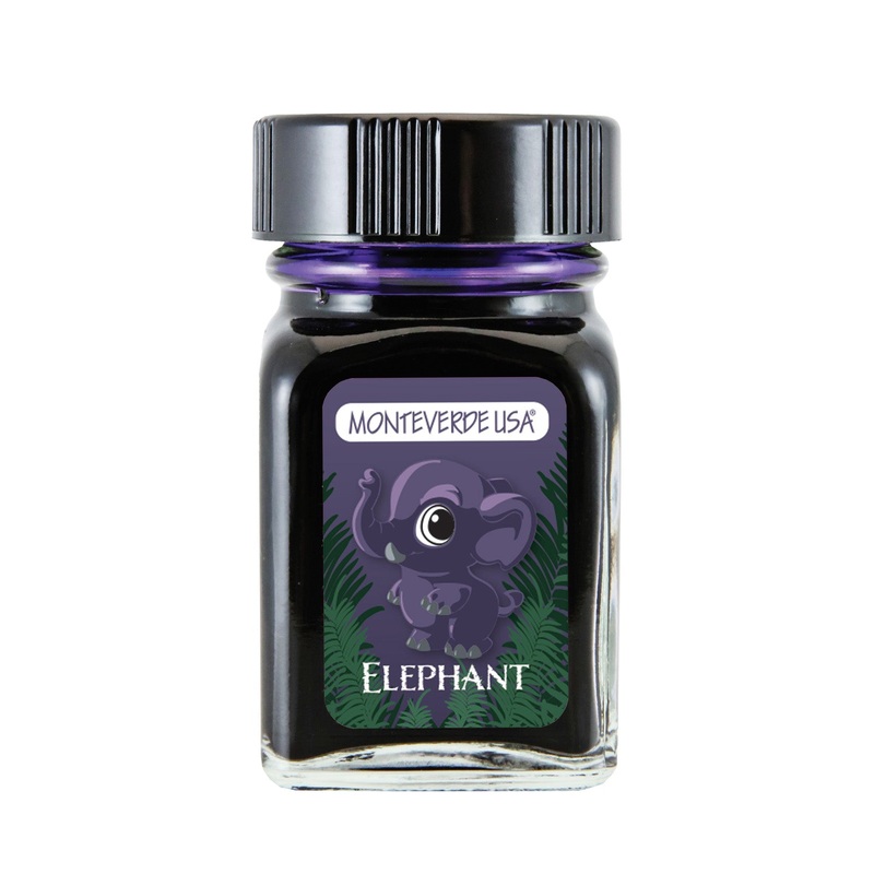 Monteverde Jungle Elephant Ink Bottle, Purple – 30ml