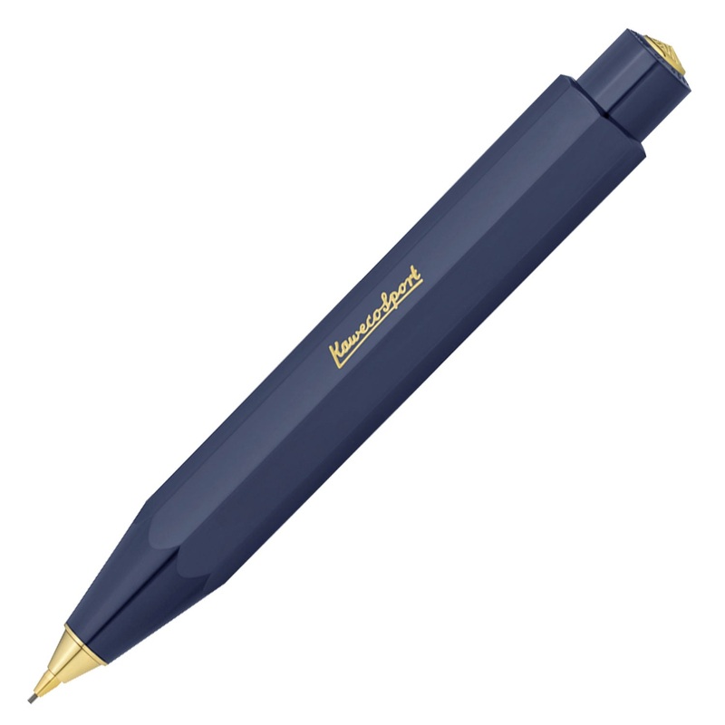 Kaweco Classic Sport 0.7mm Mechanical Pencil with Optional Clip – Navy