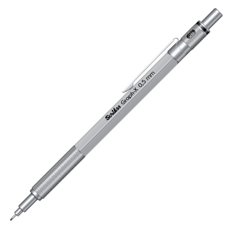 Scrikss Graph-X 0.5mm Mechanical Pencil – Satin Chrome
