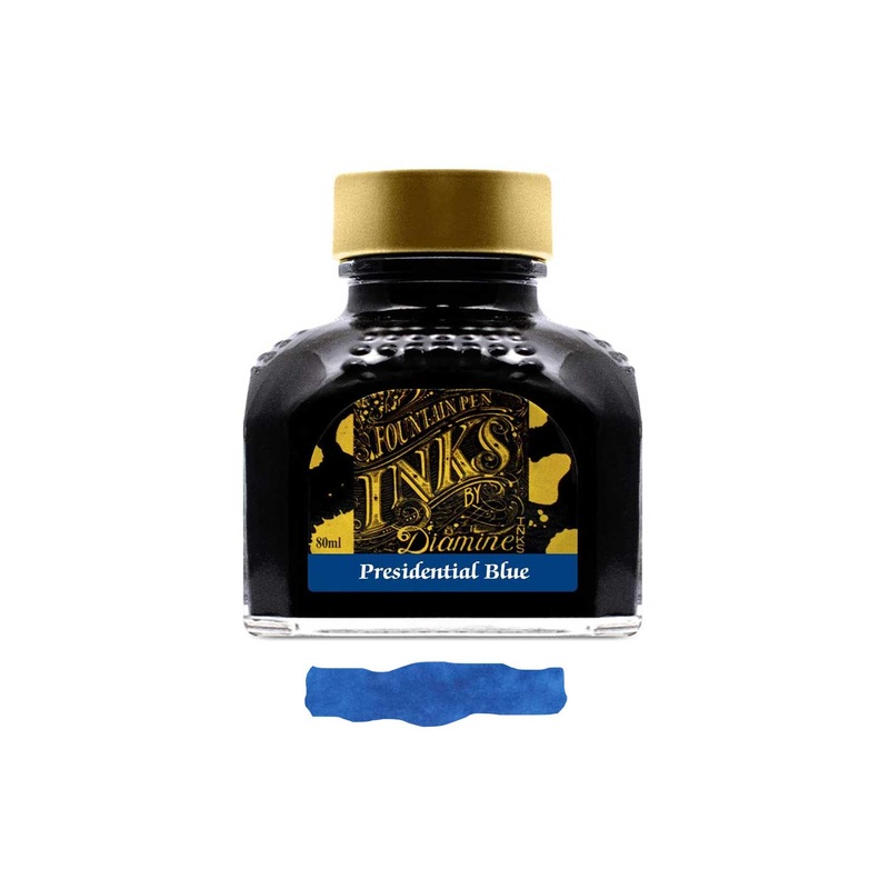 Diamine Presidential Blue Ink Bottle – 80ml