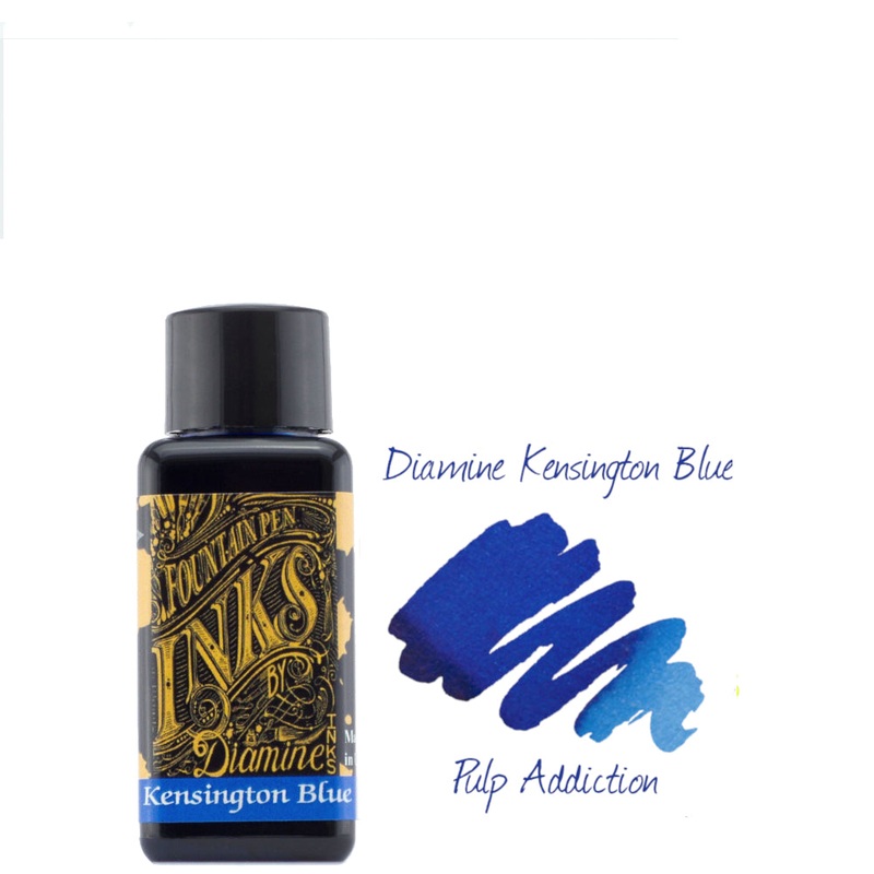 Diamine Fountain Pen Ink – Kensington Blue 30ml Bottle