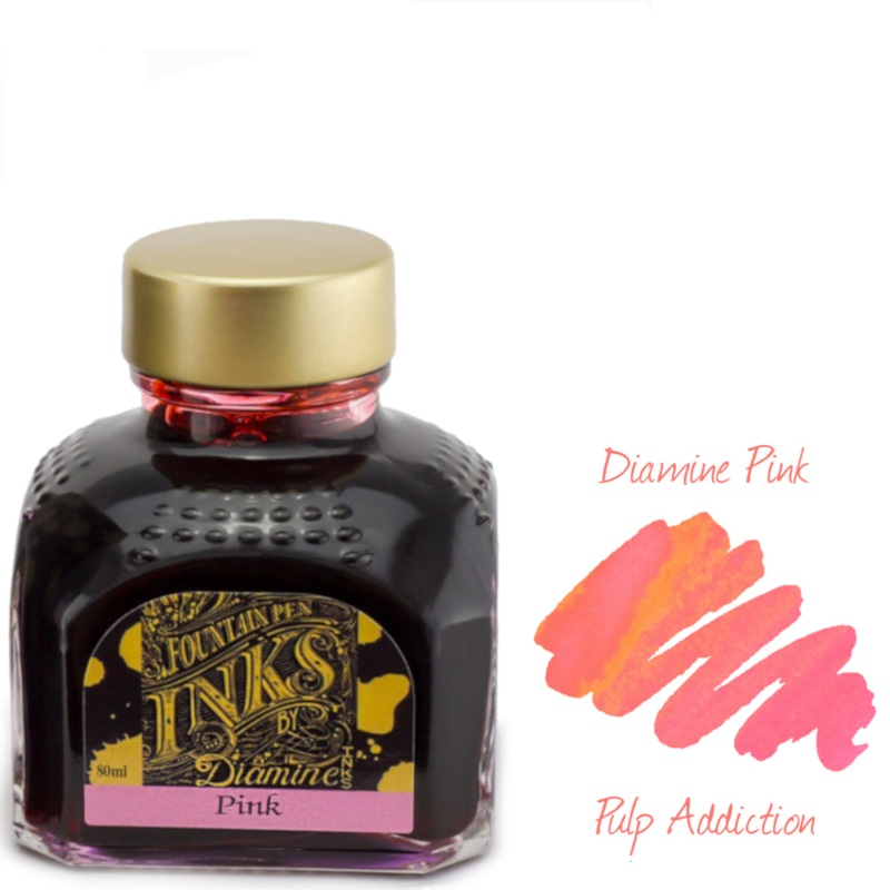 Diamine Fountain Pen Ink – Pink 80ml Bottle