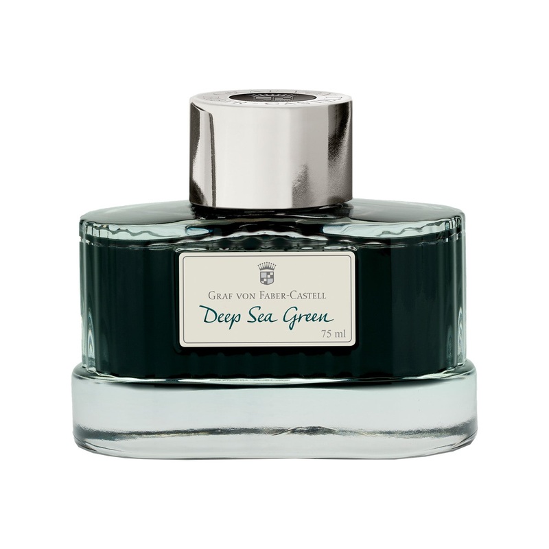 Graf Von Faber-Castell Deep Sea Green Ink Bottle – 75ml