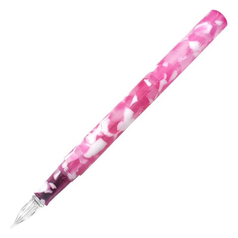 Teranishi Guitar Large Glass Pen with Cap – Jelly Pink