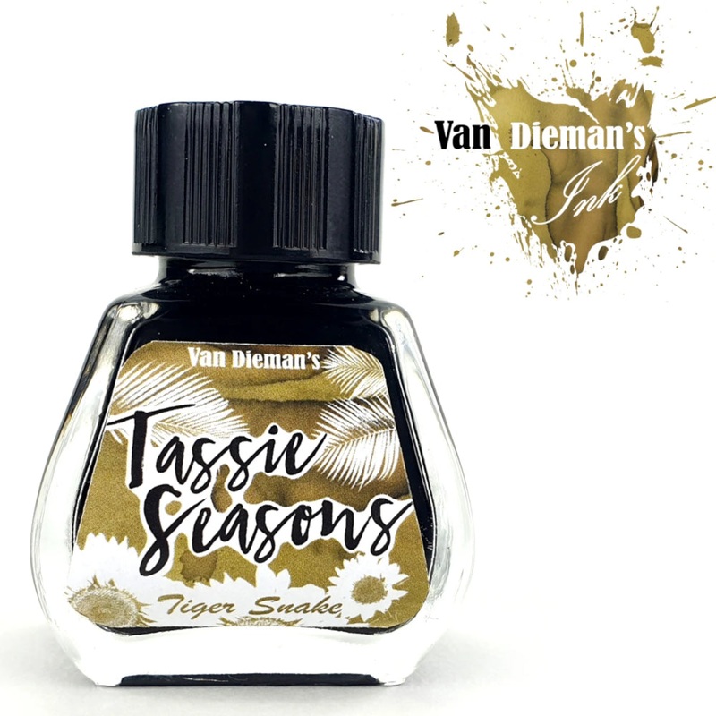 Van Dieman’s Fountain Pen Ink – Tassie Seasons (Summer) Tiger Snake