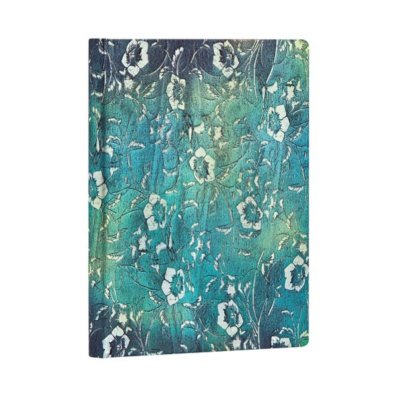 Paperblanks Katagami Florals Kuro Midi Journal – Lined
