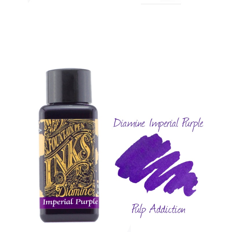 Diamine Fountain Pen Ink – Imperial Purple 30ml Bottle