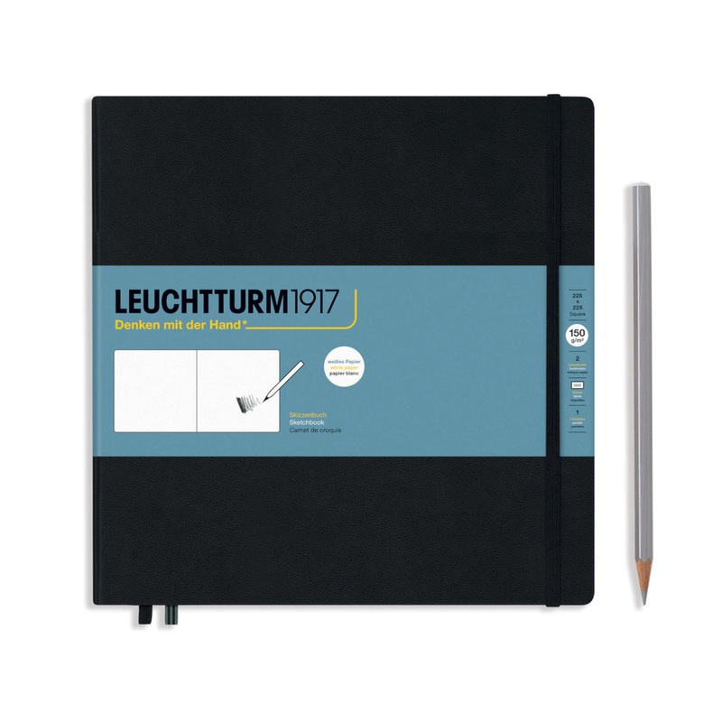 Leuchtturm1917 Square Sketchbook – Black