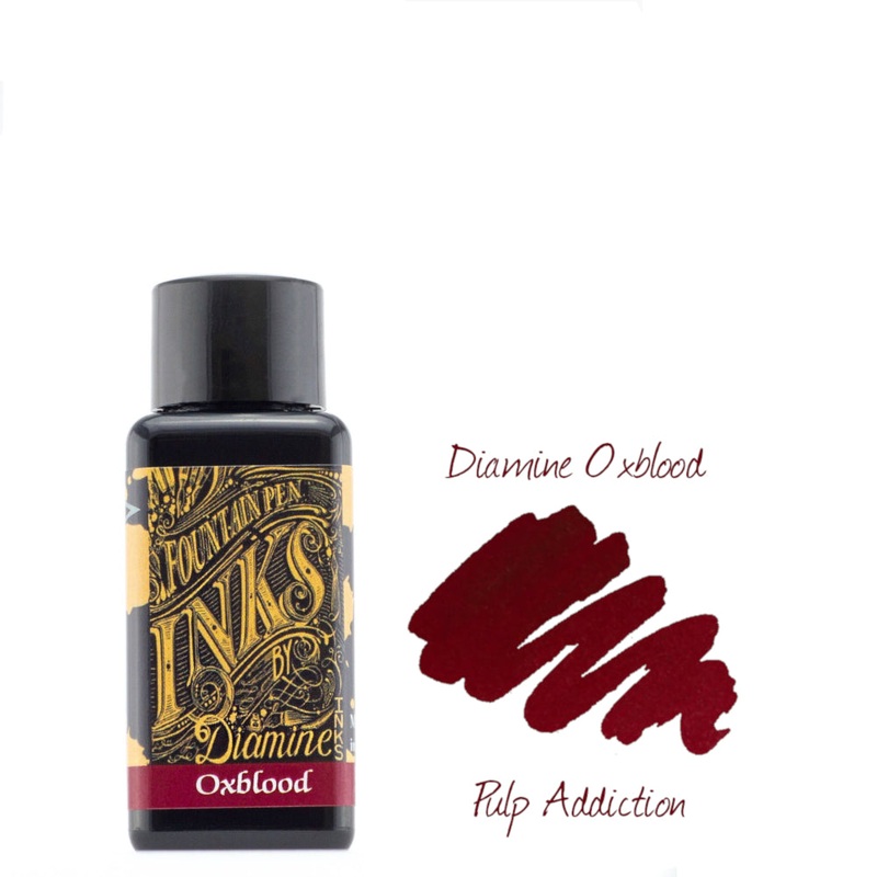 Diamine Fountain Pen Ink – Oxblood 30ml Bottle