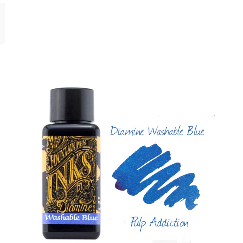 Diamine Fountain Pen Ink – Washable Blue 30ml Bottle