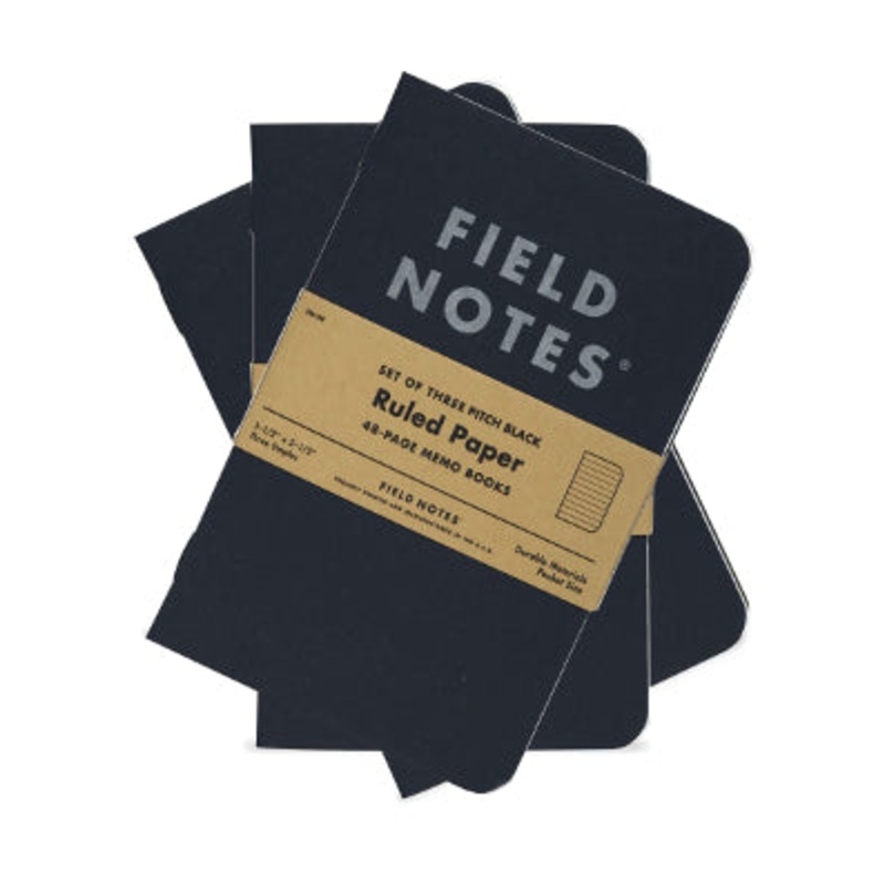Field Notes Pitch Black Ruled Memo Book (3)