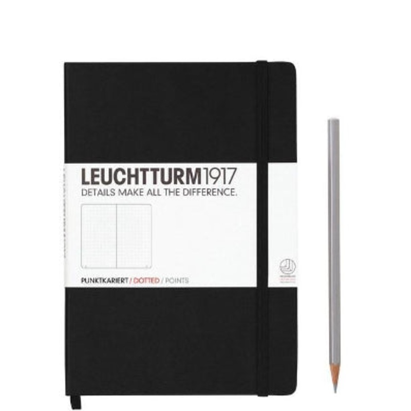 Leuchtturm1917 Notebook Medium (A5), Dotted – Black