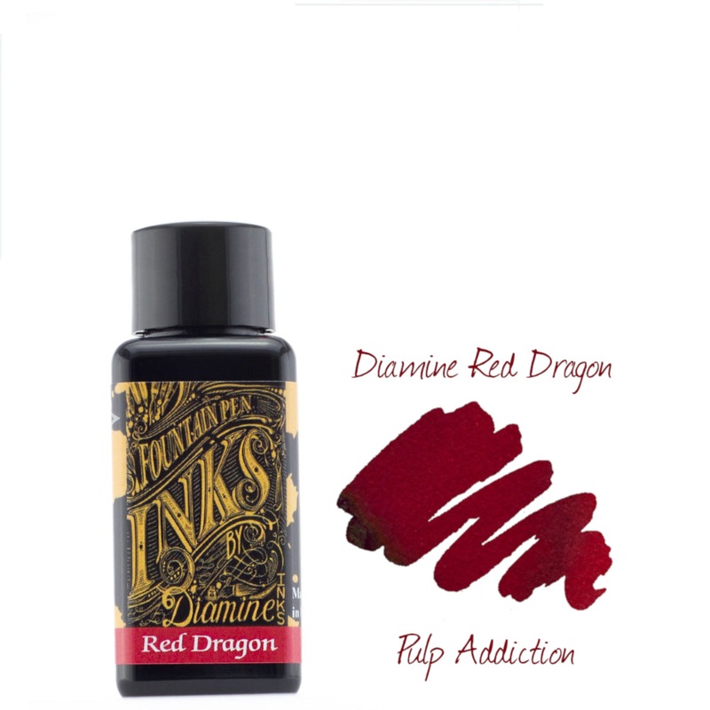 Diamine Fountain Pen Ink – Red Dragon 30ml Bottle