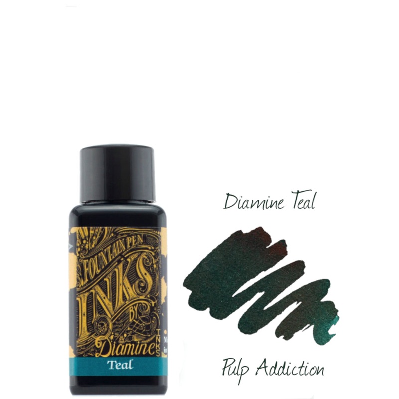Diamine Fountain Pen Ink – Teal 30ml Bottle