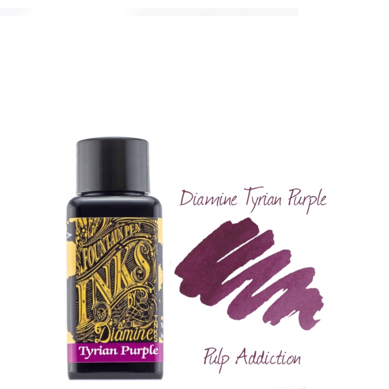 Diamine Fountain Pen Ink – Tyrian Purple 30ml Bottle