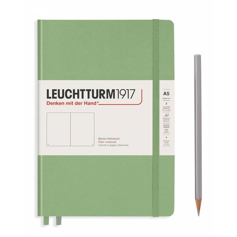 Leuchtturm1917 Notebook Medium (A5), Plain – Sage