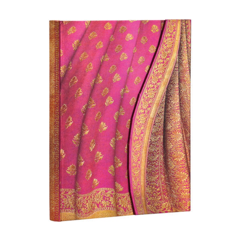 Paperblanks Varanasi Silks – Gulabi Midi Lined