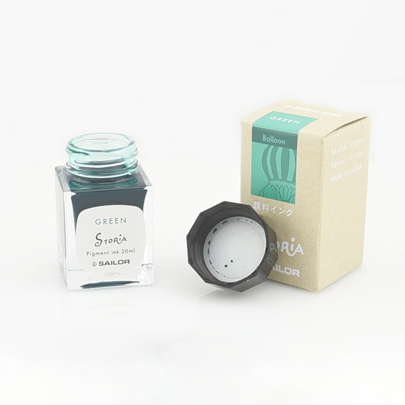 Sailor Storia Pigment Ink – Green Balloon