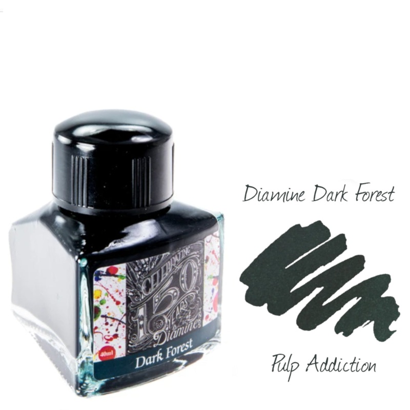 Diamine 150th Anniversary Fountain Pen Ink – Dark Forest 40ml Bottle
