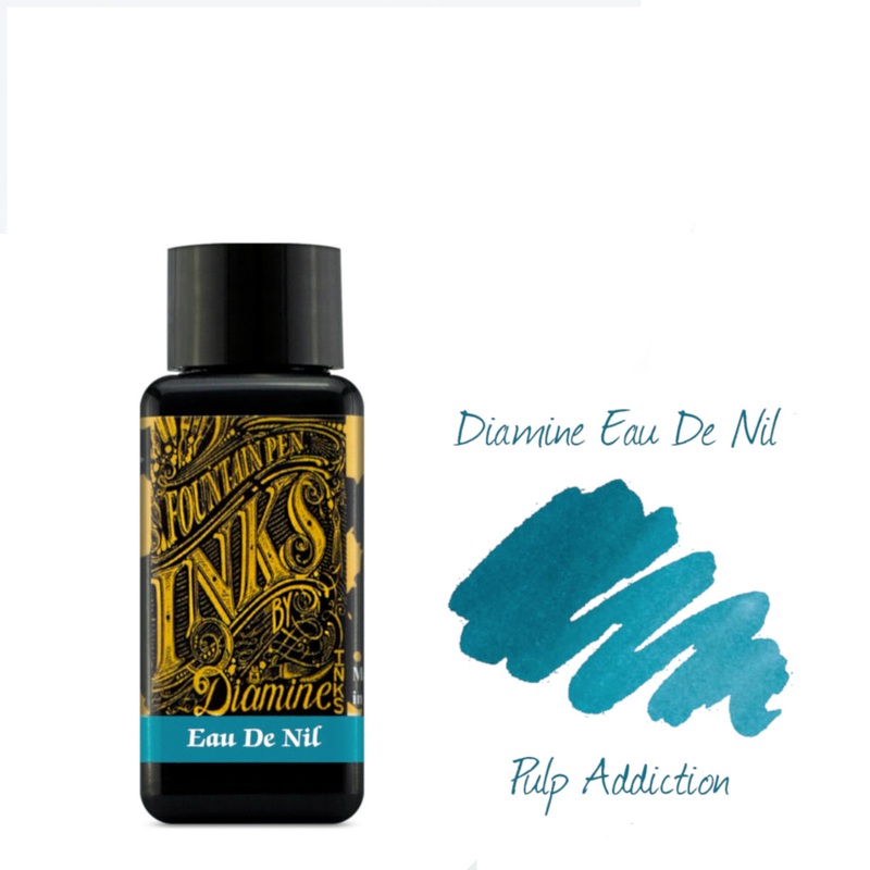 Diamine Fountain Pen Ink – Eau De Nil 30ml Bottle