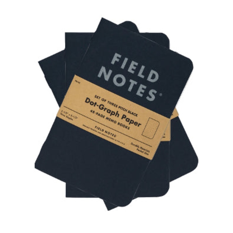 Field Notes Pitch Black Dot Graphed Memo Book (3)