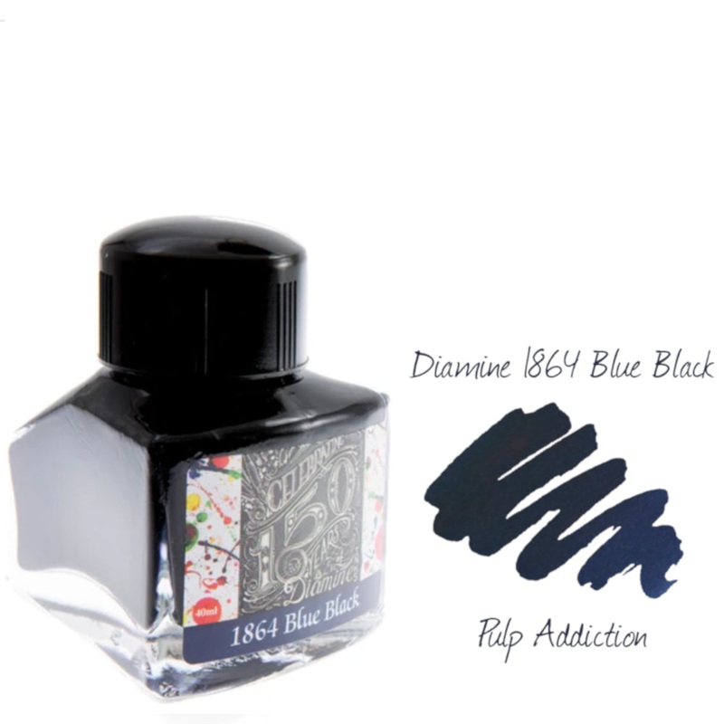 Diamine 150th Anniversary Fountain Pen Ink – 1864 Blue Black 40ml Bottle