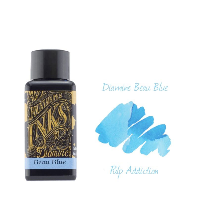 Diamine Fountain Pen Ink – Beau Blue 30ml Bottle