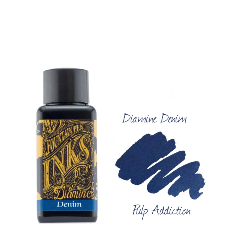 Diamine Fountain Pen Ink – Denim 30ml Bottle