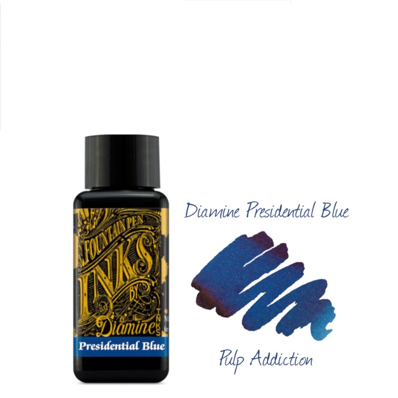Diamine Fountain Pen Ink – Presidential Blue 30ml Bottle