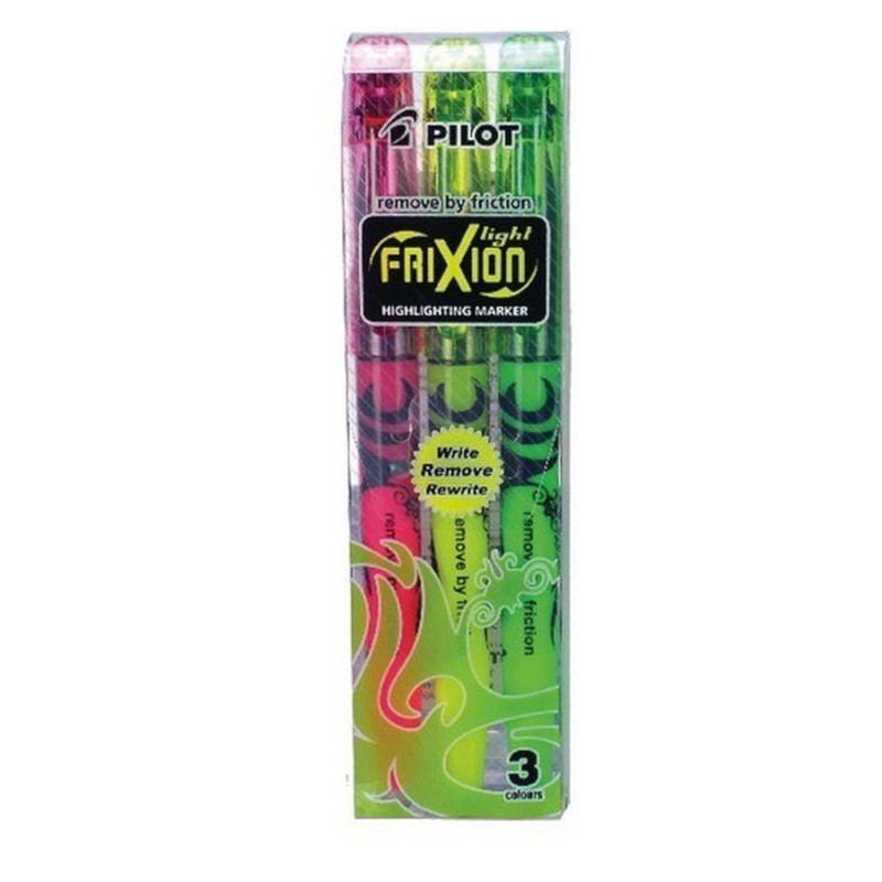 Pilot FriXion Light Erasable Highlighters – Set of 3