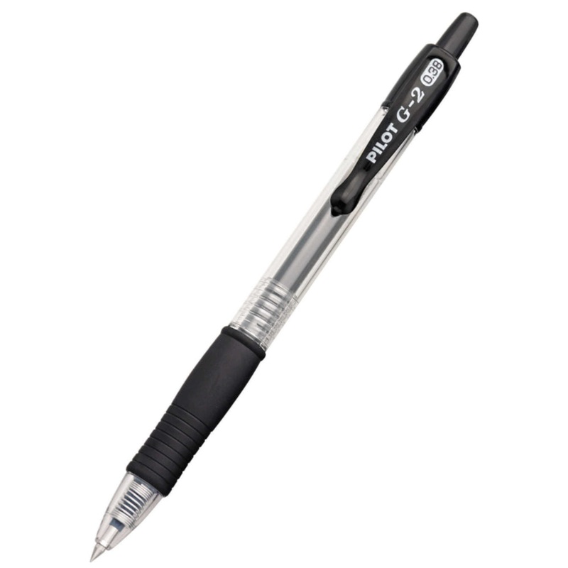 Pilot G-2 Gel Rollerball Pen – Ultra Fine 0.38mm Black