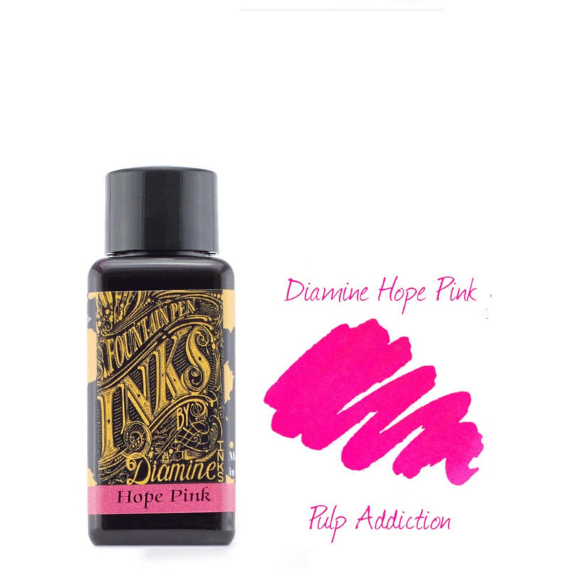 Diamine Fountain Pen Ink – Hope Pink 30ml Bottle