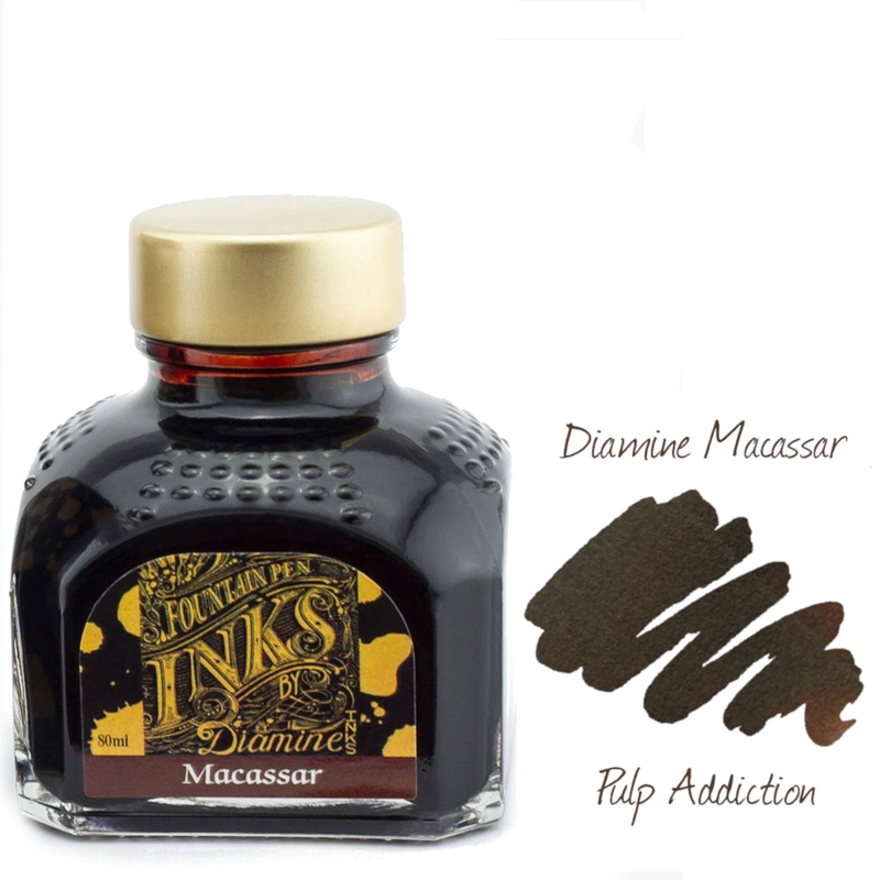 Diamine Fountain Pen Ink – Macassar 80ml Bottle