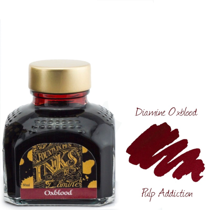 Diamine Fountain Pen Ink – Oxblood 80ml Bottle