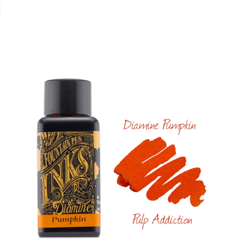 Diamine Fountain Pen Ink – Pumpkin 30ml Bottle
