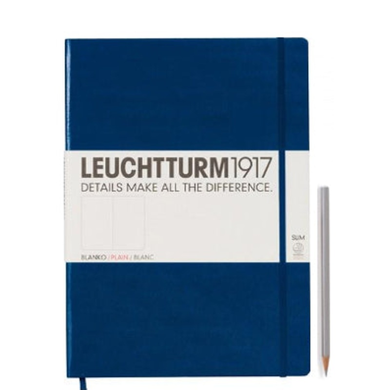 Leuchtturm1917 Notebook Slim Master (A4+), Plain – Navy Blue