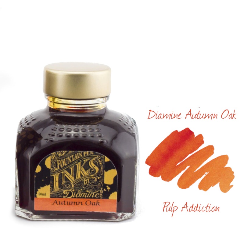 Diamine Fountain Pen Ink – Autumn Oak 80ml Bottle