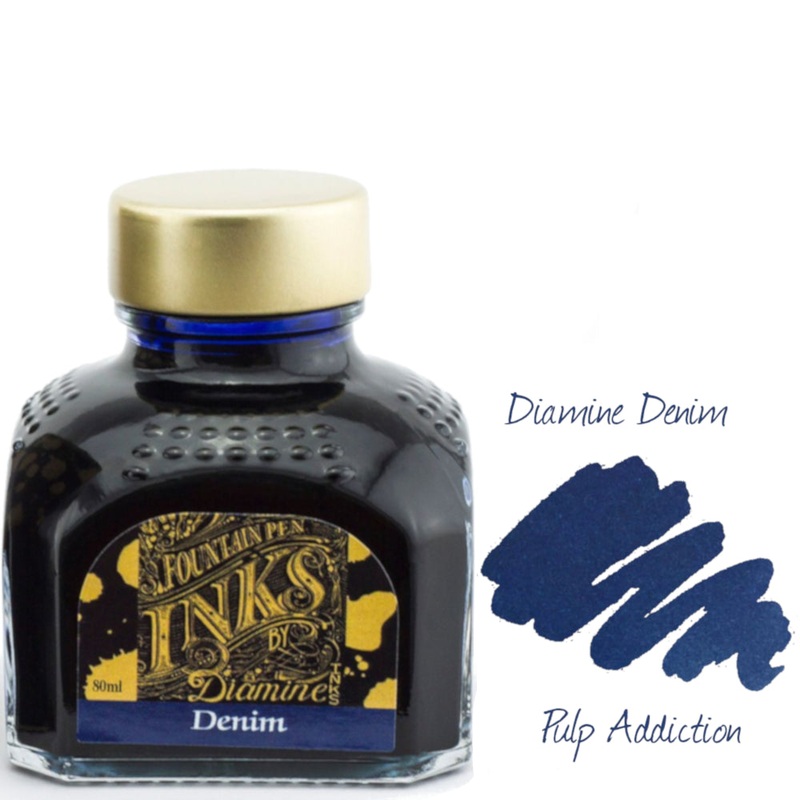 Diamine Fountain Pen Ink – Denim 80ml Bottle