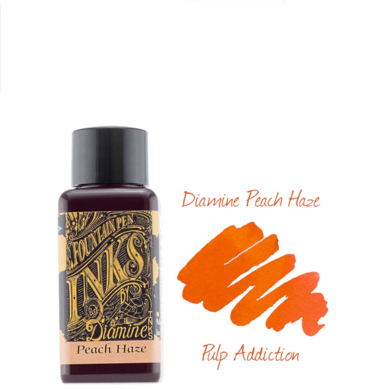Diamine Fountain Pen Ink – Peach Haze 30ml Bottle