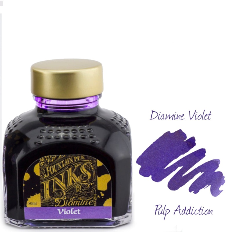 Diamine Fountain Pen Ink – Violet 80ml Bottle