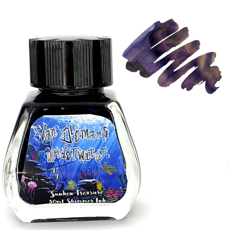 Van Dieman’s Fountain Pen Ink – (Underwater) Sunken Treasure
