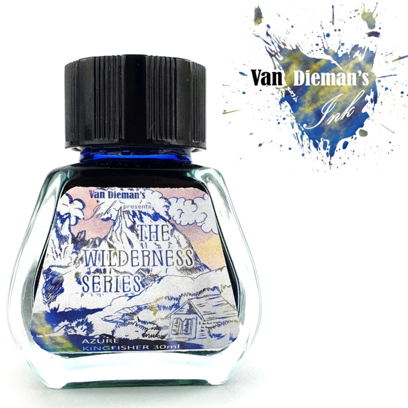 Van Dieman’s Wilderness Fountain Pen Ink – Azure Kingfisher